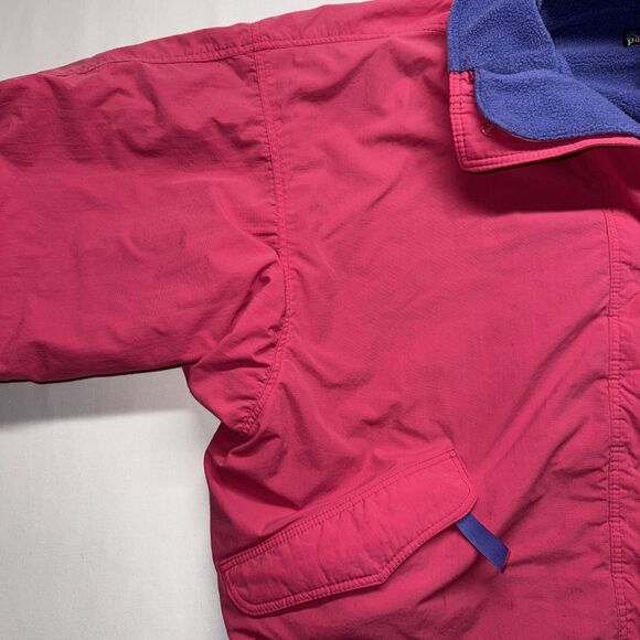 Vintage Patagonia Shelled Synchilla Jacket USA Made Pink Women’s 14 Late 80s - Picture 8 of 16